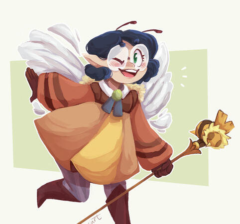 Full Render Bee Willow Full Render Bee Willow